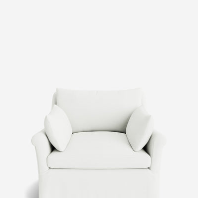 Portola Rolled Arm Luxe Depth Slipcover Chair