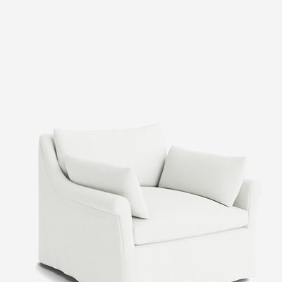 Portola Rolled Arm Luxe Depth Slipcover Chair