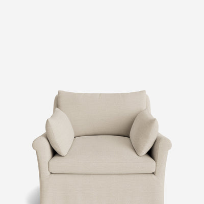 Portola Rolled Arm Luxe Depth Slipcover Chair