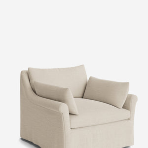 Portola Rolled Arm Luxe Depth Slipcover Chair