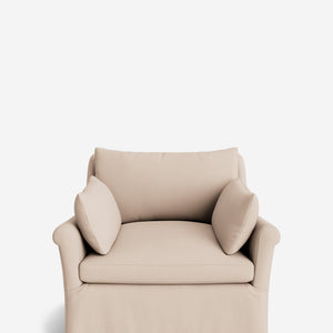 Portola Rolled Arm Luxe Depth Slipcover Chair