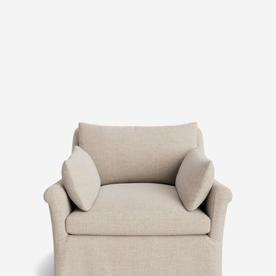 Portola Rolled Arm Luxe Depth Slipcover Chair