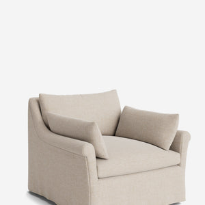 Portola Rolled Arm Luxe Depth Slipcover Chair