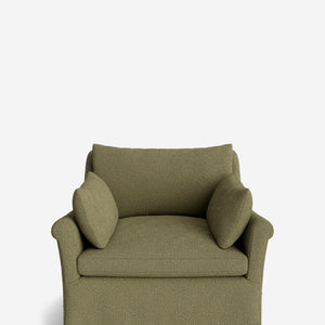 Portola Rolled Arm Luxe Depth Slipcover Chair