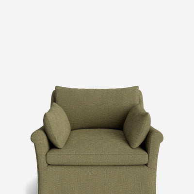 Portola Rolled Arm Luxe Depth Slipcover Chair