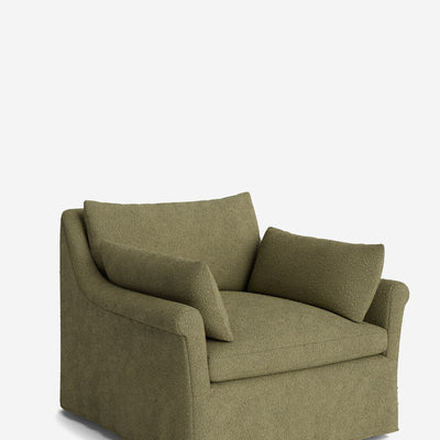 Portola Rolled Arm Luxe Depth Slipcover Chair