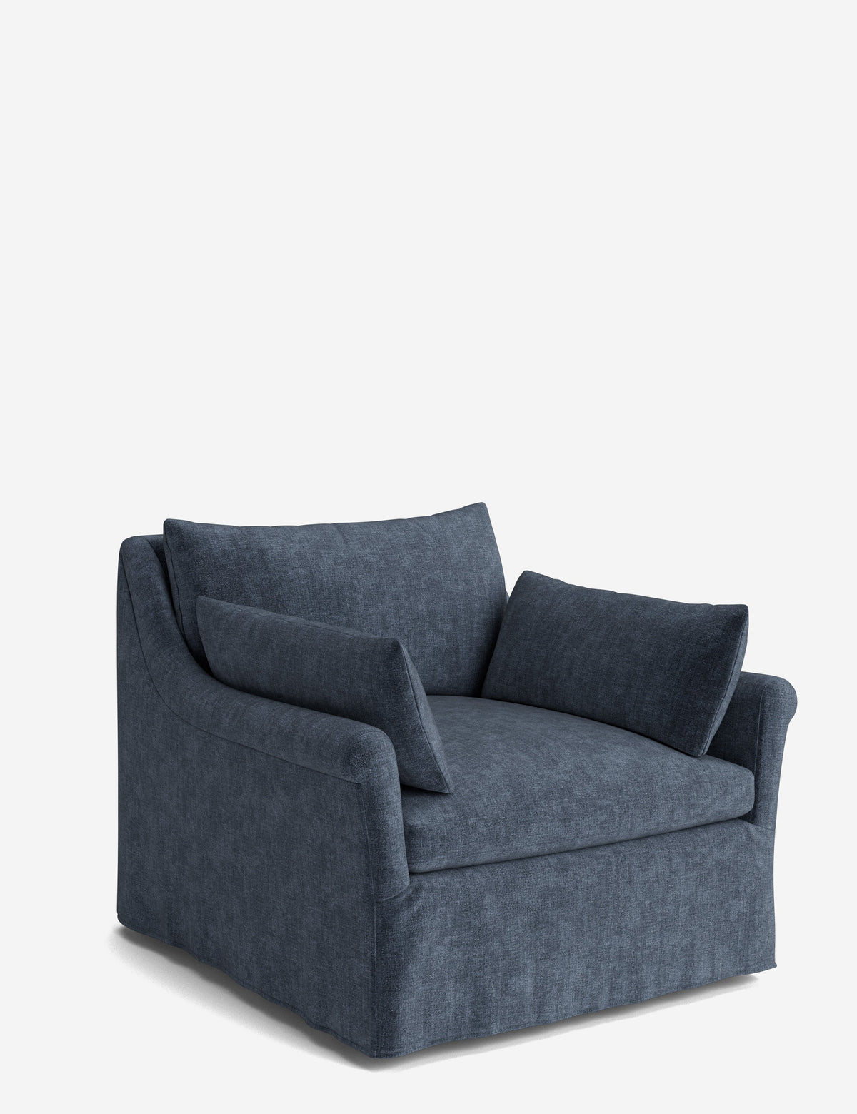 Portola Rolled Arm Luxe Depth Slipcover Chair