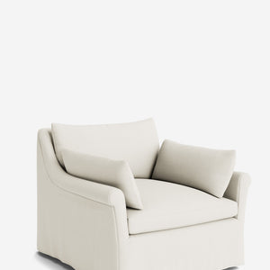 Portola Rolled Arm Luxe Depth Slipcover Chair