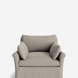 Portola Rolled Arm Luxe Depth Slipcover Chair