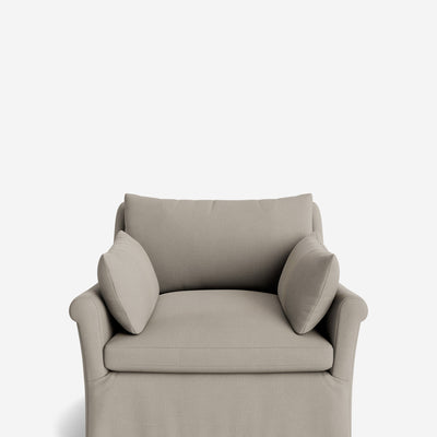 Portola Rolled Arm Luxe Depth Slipcover Chair