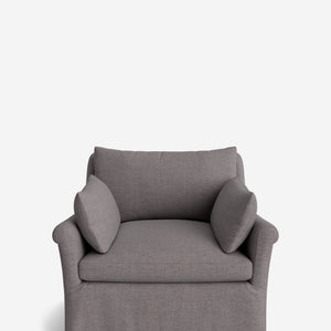 Portola Rolled Arm Luxe Depth Slipcover Chair