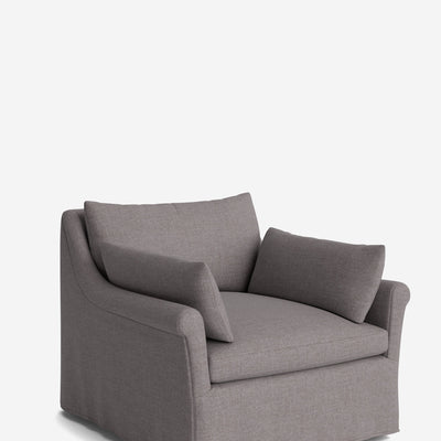 Portola Rolled Arm Luxe Depth Slipcover Chair