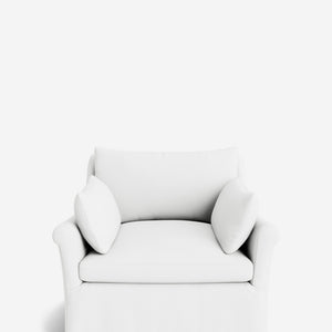 Portola Rolled Arm Luxe Depth Slipcover Chair