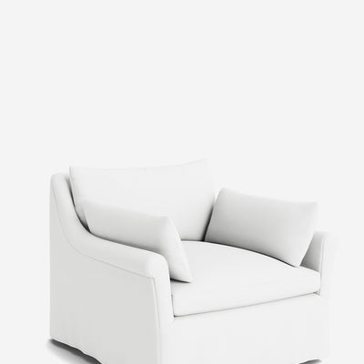 Portola Rolled Arm Luxe Depth Slipcover Chair