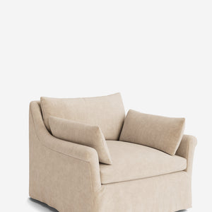 Portola Rolled Arm Luxe Depth Slipcover Chair