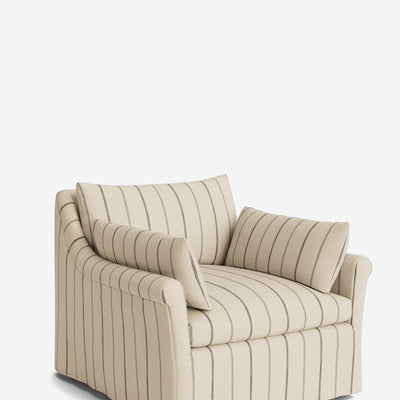 Portola Rolled Arm Luxe Depth Slipcover Chair
