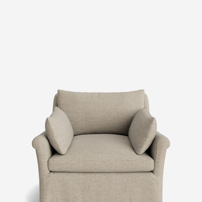 Portola Rolled Arm Luxe Depth Slipcover Chair