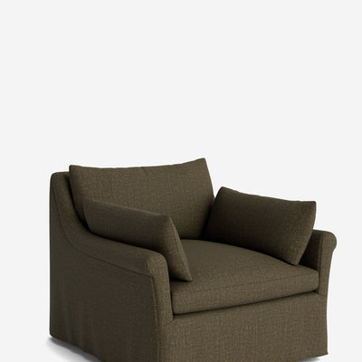 Portola Rolled Arm Luxe Depth Slipcover Chair