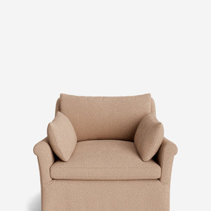 Portola Rolled Arm Luxe Depth Slipcover Chair