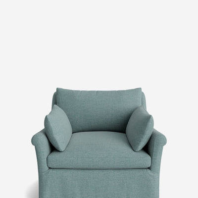 Portola Rolled Arm Luxe Depth Slipcover Chair