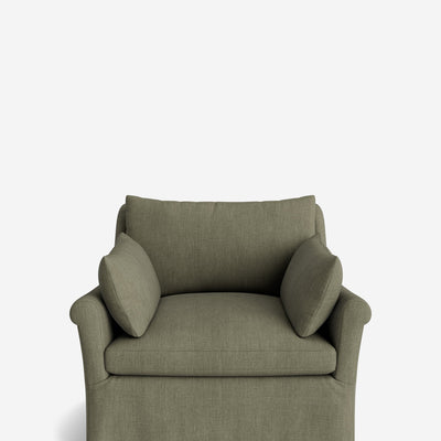 Portola Rolled Arm Luxe Depth Slipcover Chair