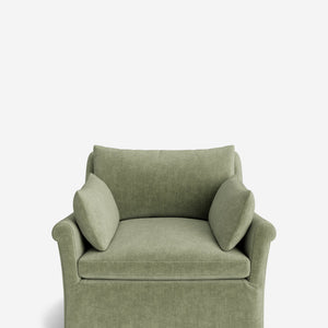 Portola Rolled Arm Luxe Depth Slipcover Chair