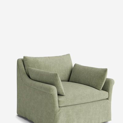 Portola Rolled Arm Luxe Depth Slipcover Chair