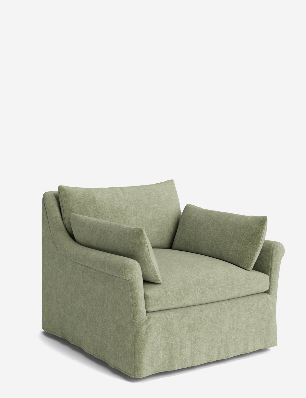 Portola Rolled Arm Luxe Depth Slipcover Chair
