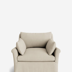 Portola Rolled Arm Luxe Depth Slipcover Chair