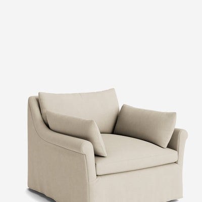 Portola Rolled Arm Luxe Depth Slipcover Chair