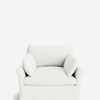 Portola Rolled Arm Luxe Depth Slipcover Chair