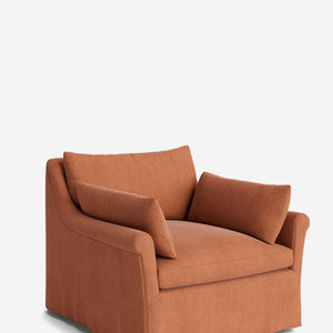 Portola Rolled Arm Luxe Depth Slipcover Chair