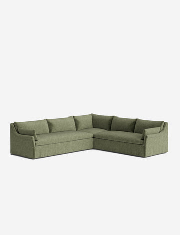 Moss Performance Striated Velvet