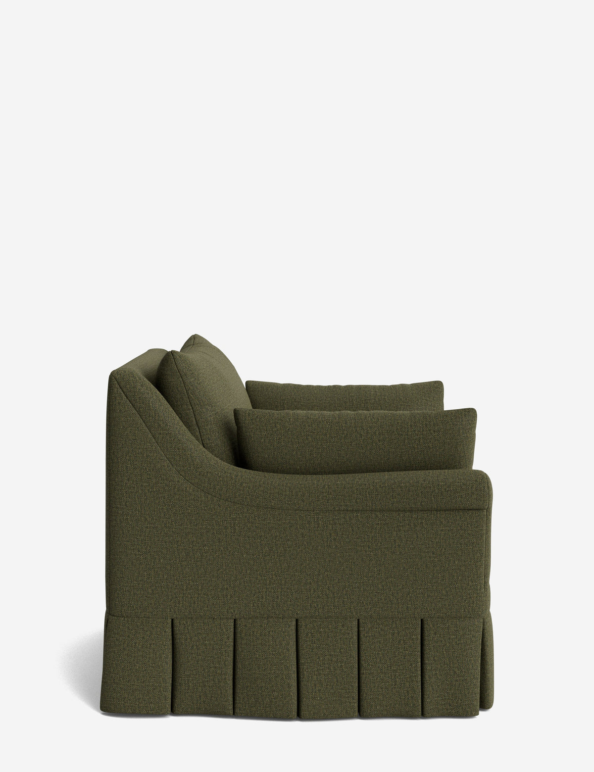 Portola Rolled Arm Pleated Accent Chair