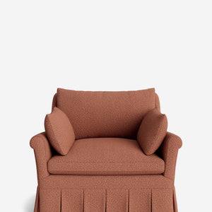Portola Rolled Arm Pleated Accent Chair