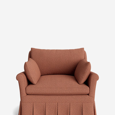 Portola Rolled Arm Pleated Accent Chair