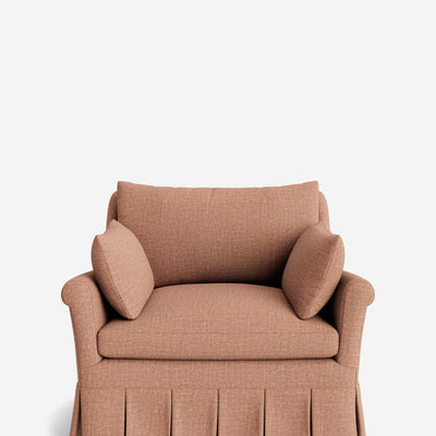 Portola Rolled Arm Pleated Accent Chair