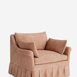 Portola Rolled Arm Pleated Accent Chair