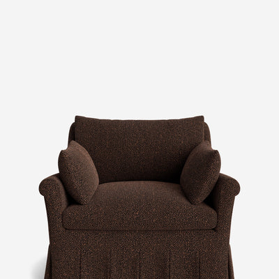 Portola Rolled Arm Pleated Accent Chair