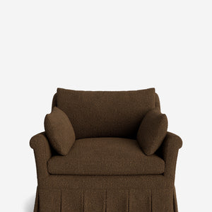 Portola Rolled Arm Pleated Accent Chair