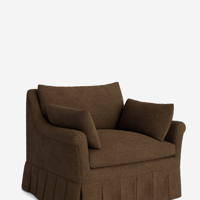 Portola Rolled Arm Pleated Accent Chair
