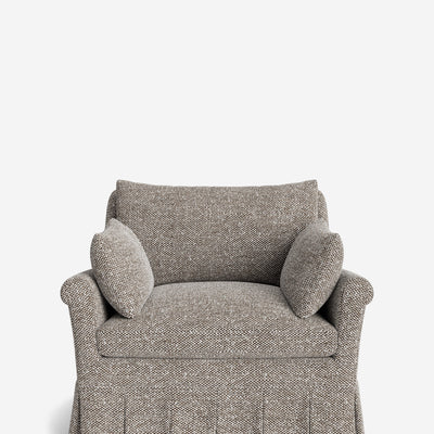 Portola Rolled Arm Pleated Accent Chair