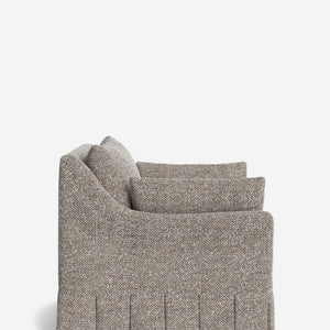 Portola Rolled Arm Pleated Accent Chair