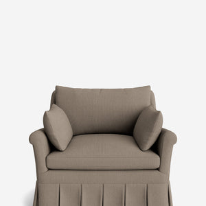 Portola Rolled Arm Pleated Accent Chair