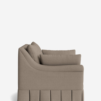 Portola Rolled Arm Pleated Accent Chair