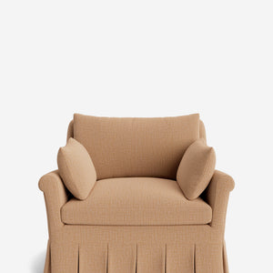 Portola Rolled Arm Pleated Accent Chair
