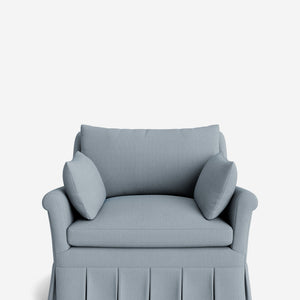 Portola Rolled Arm Pleated Accent Chair