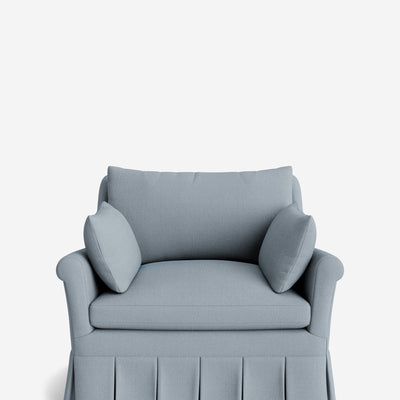 Portola Rolled Arm Pleated Accent Chair