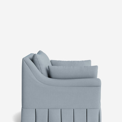 Portola Rolled Arm Pleated Accent Chair