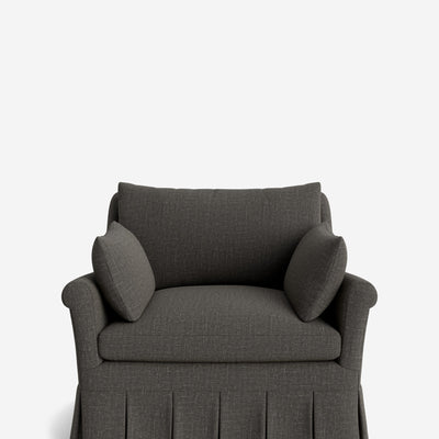 Portola Rolled Arm Pleated Accent Chair